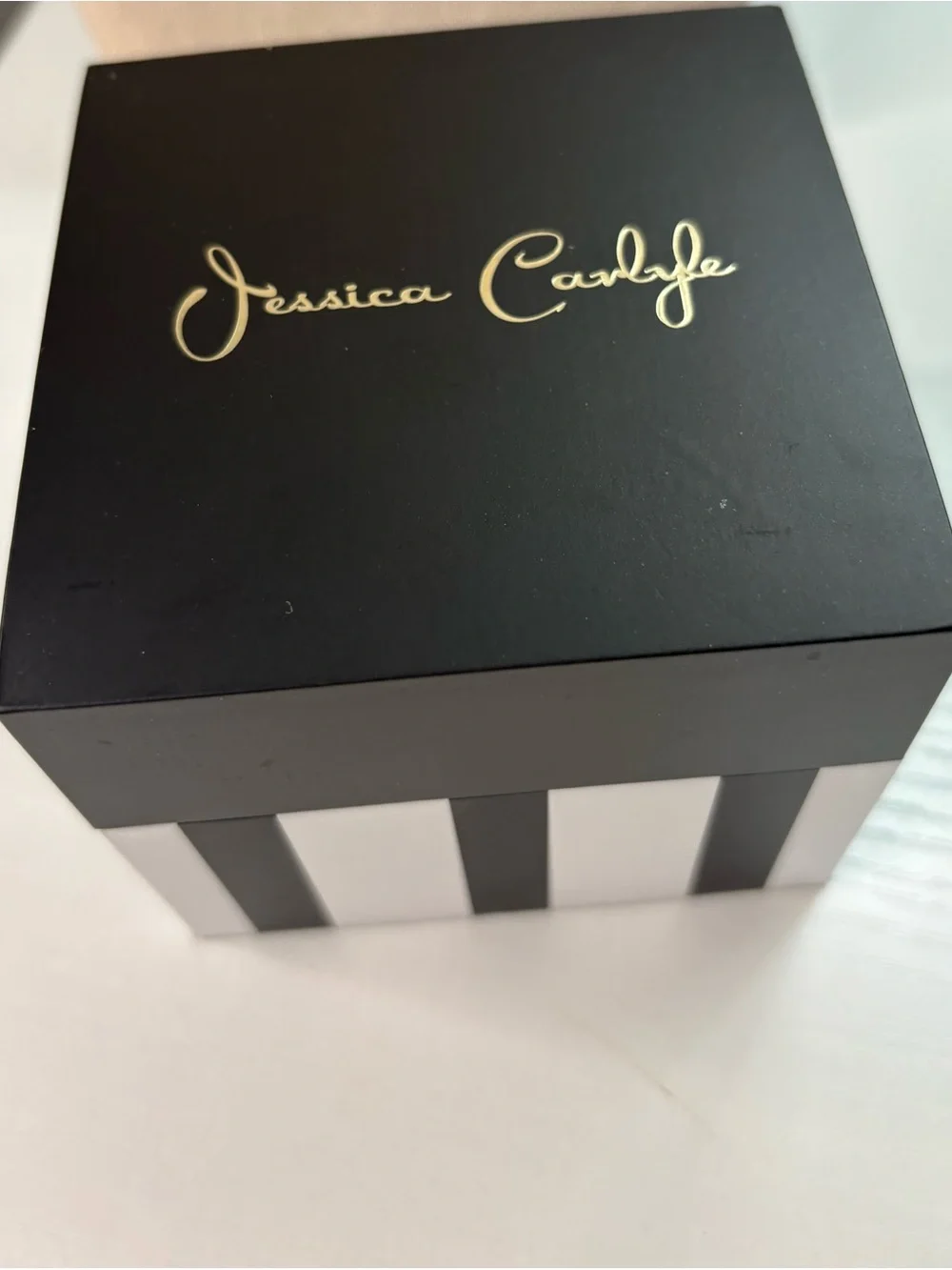 Gold Butterfly Watch & Pearl Bracelet Set - Black Strap